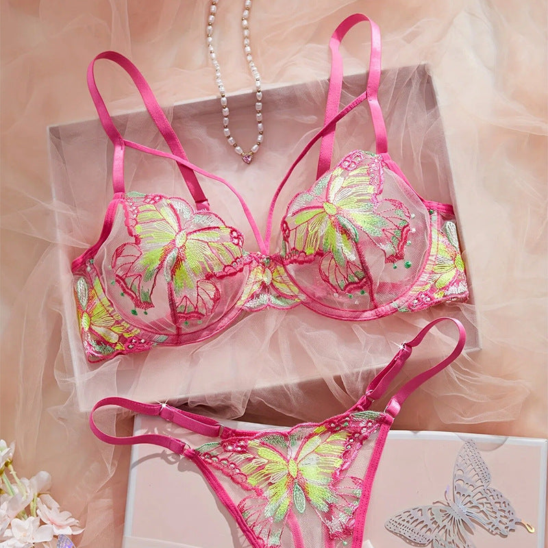 Butterfly Embroidery Lace Lingerie Set - product image 6
