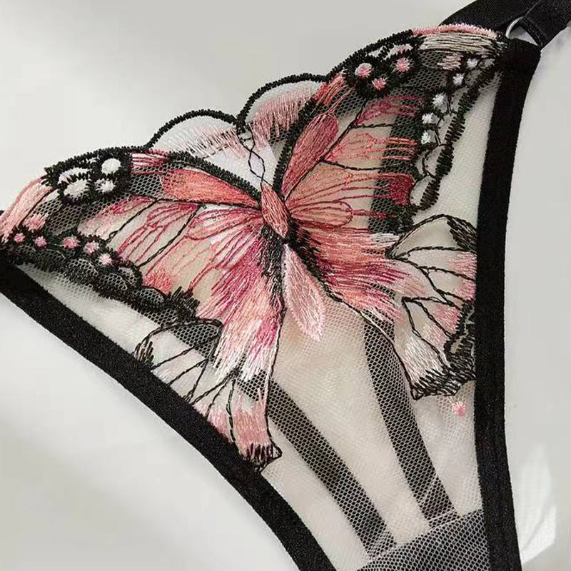 Butterfly Embroidery Lace Lingerie Set - product image 3