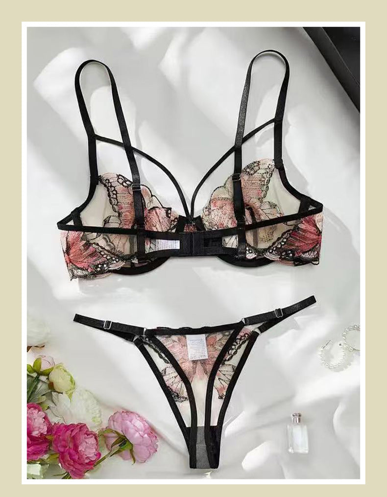 Butterfly Embroidery Lace Lingerie Set - product image 14