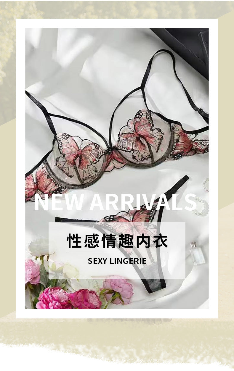 Butterfly Embroidery Lace Lingerie Set - product image 7